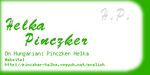 helka pinczker business card
